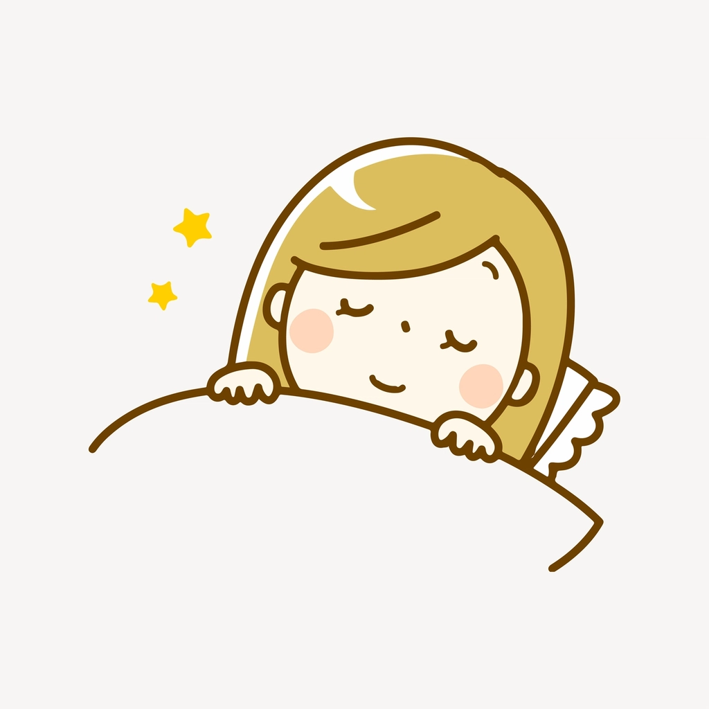 Woman sleeping clipart illustration vector